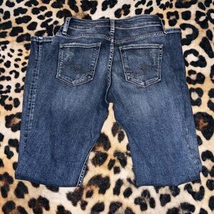 Silver Jeans Women's Dark Blue Skinny Jeans